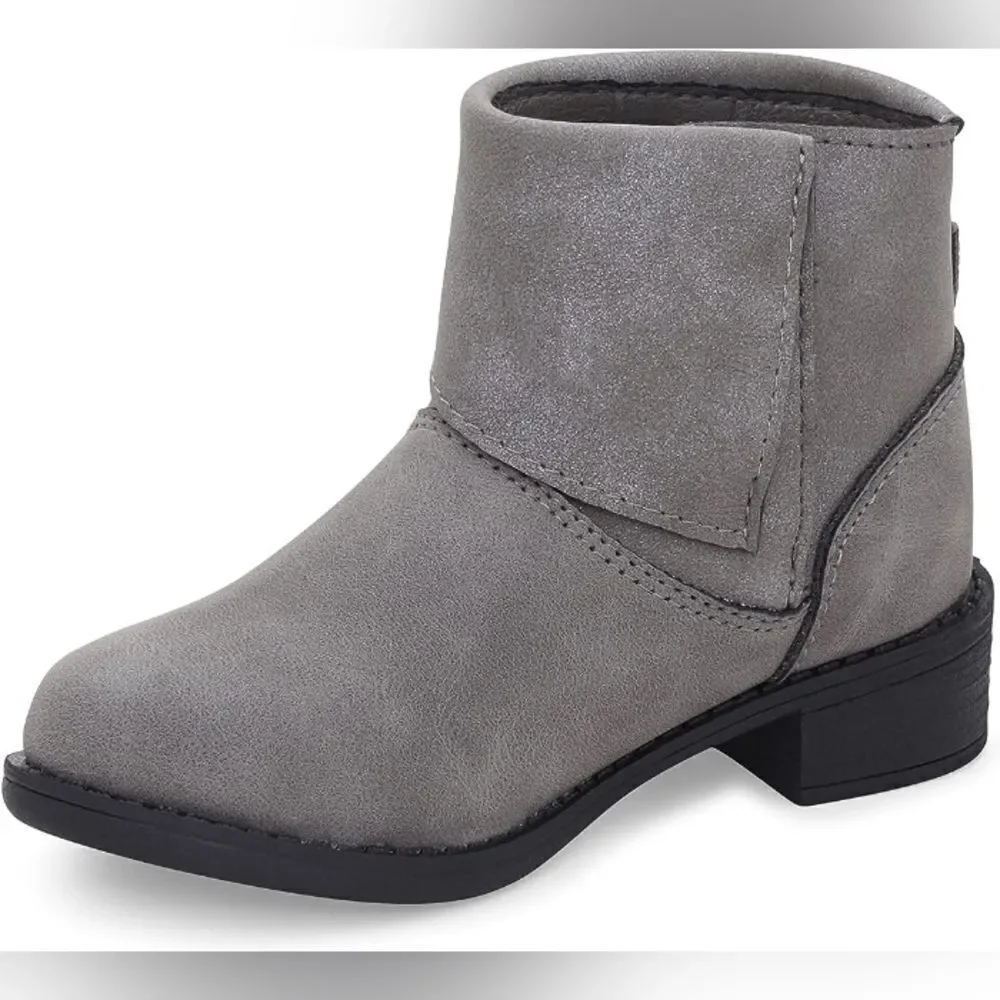 OshKosh B'Gosh Flip Fashion Boot,grey color size 5 toddler.